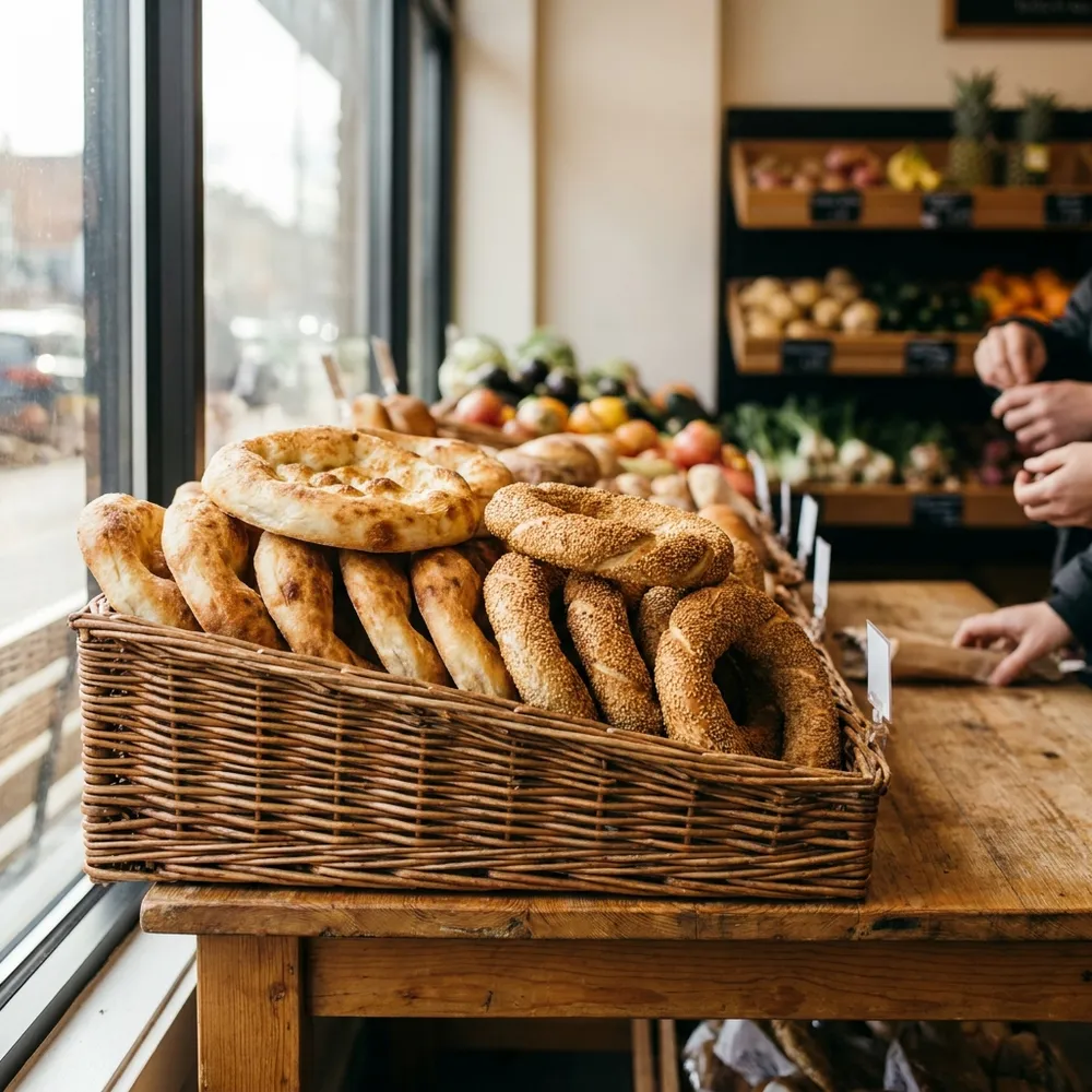 Regal mit türkischen und mediterranen Lebensmitteln bei Xani in Hamm-Bockum-Hövel